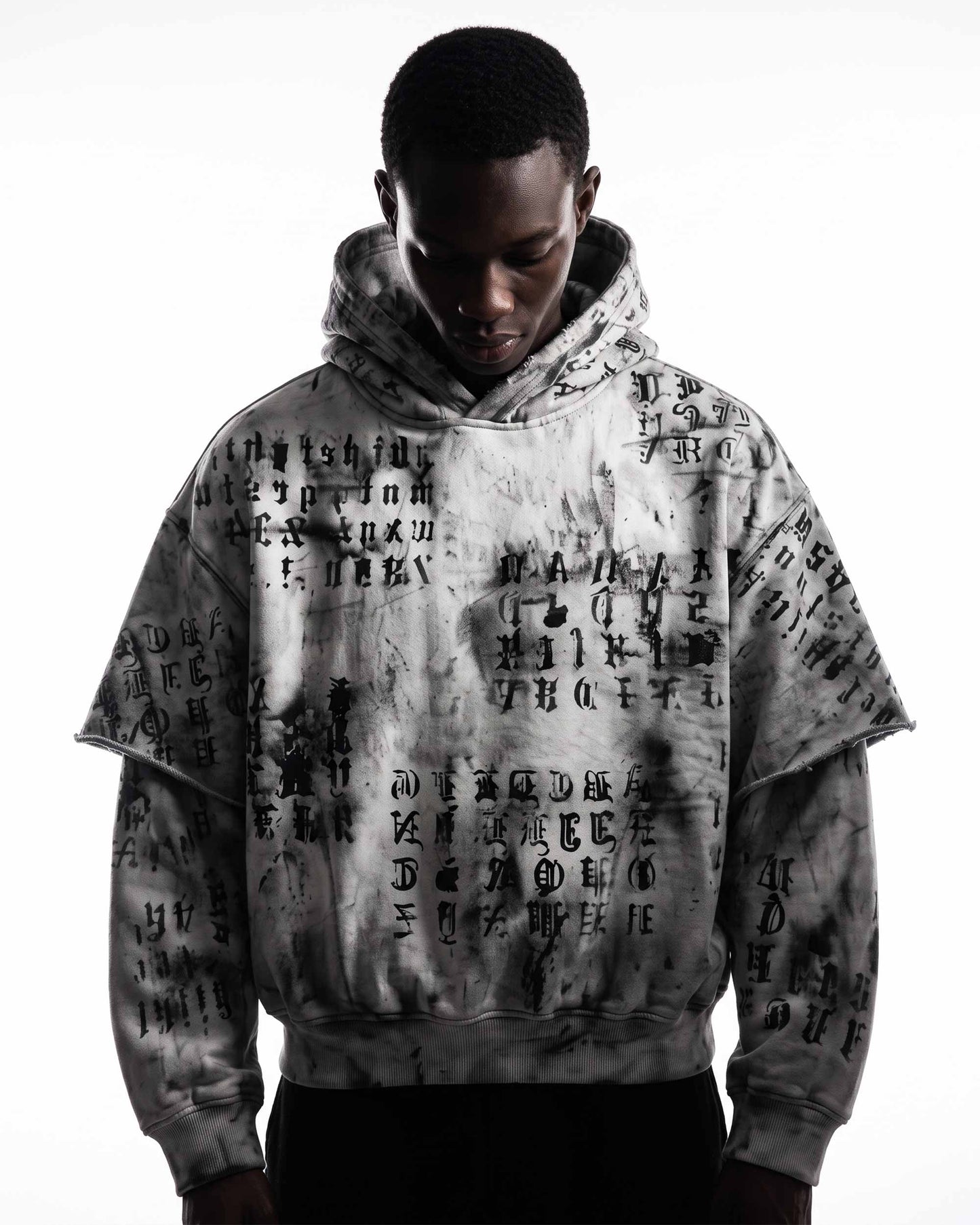 GRYFT SYMBIOTE Series | Grunge Layered Hoodie