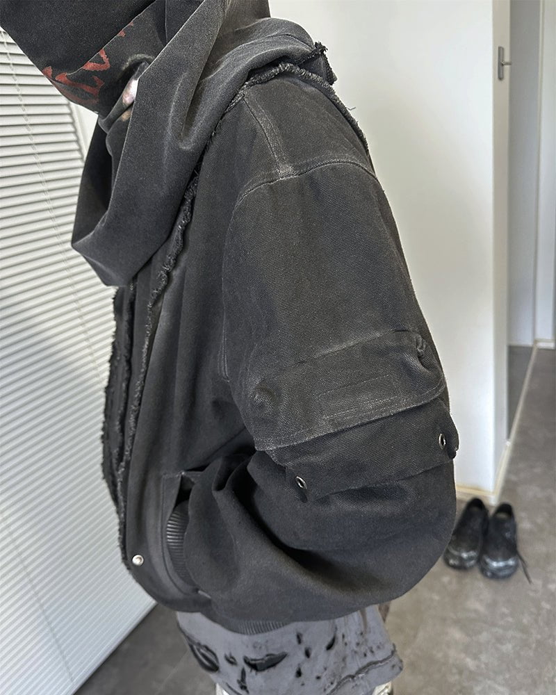GRYFT Vintage Street Style Bomber Jacket