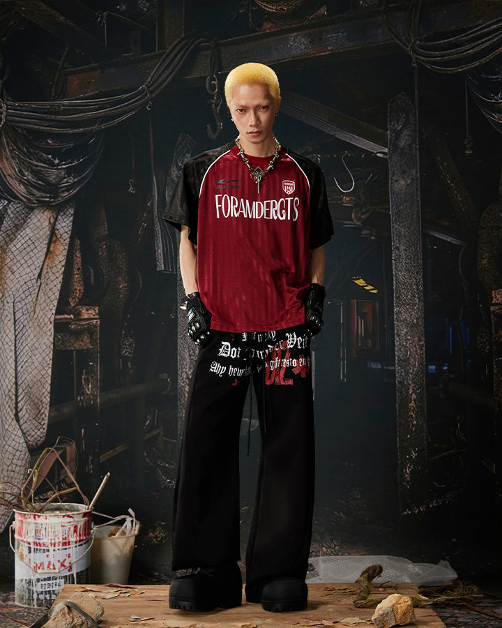 American Retro Street Graphic Star Print Sweatpants