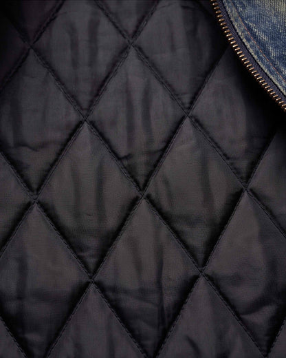 GRYFT SYMBIOTE Washed Fur-Lined Denim Hooded Jacket