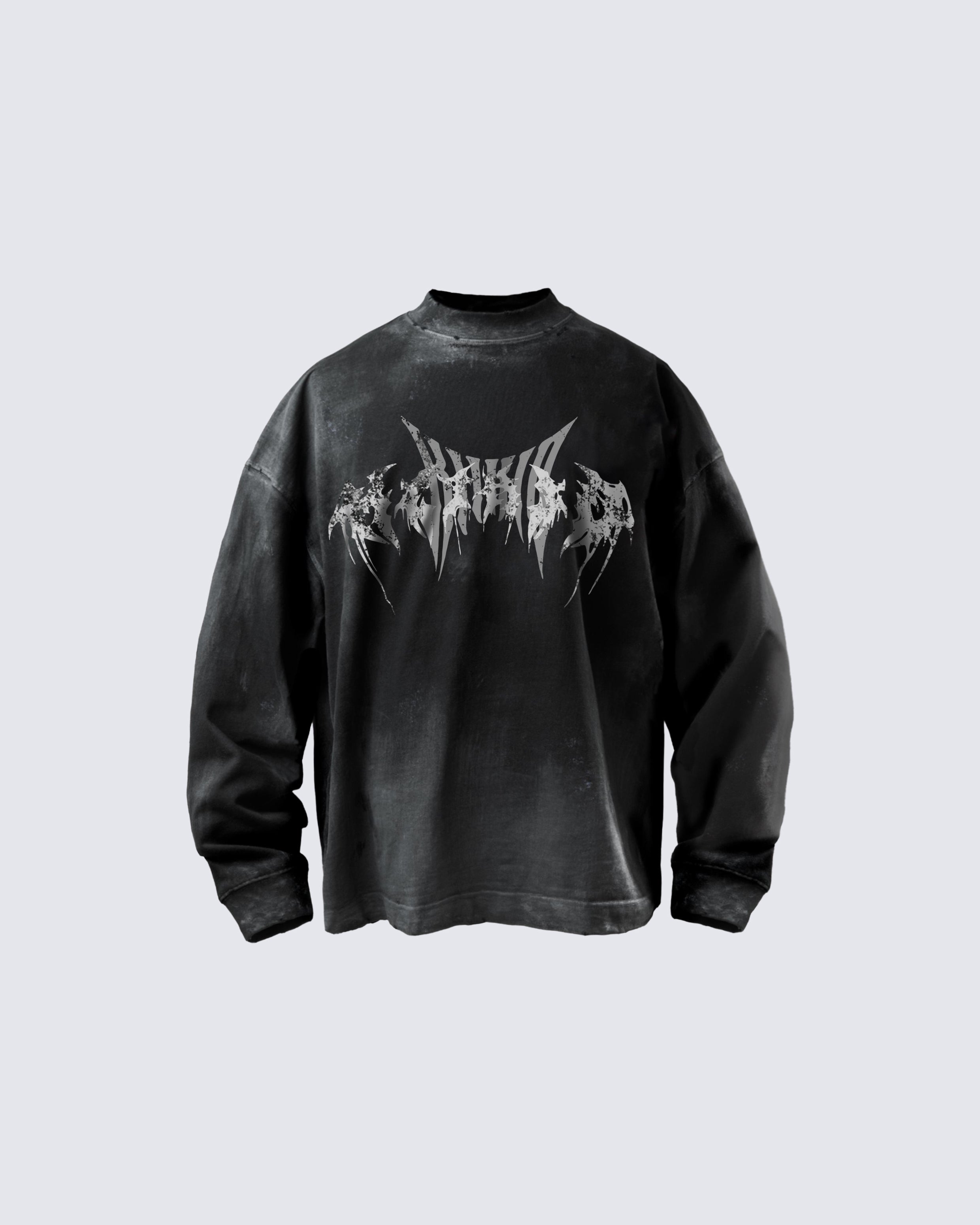 GRYFT Vintage Washed Graphic Long-Sleeve Tee