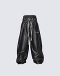 GRYFT Gloss Double-Waist Pants