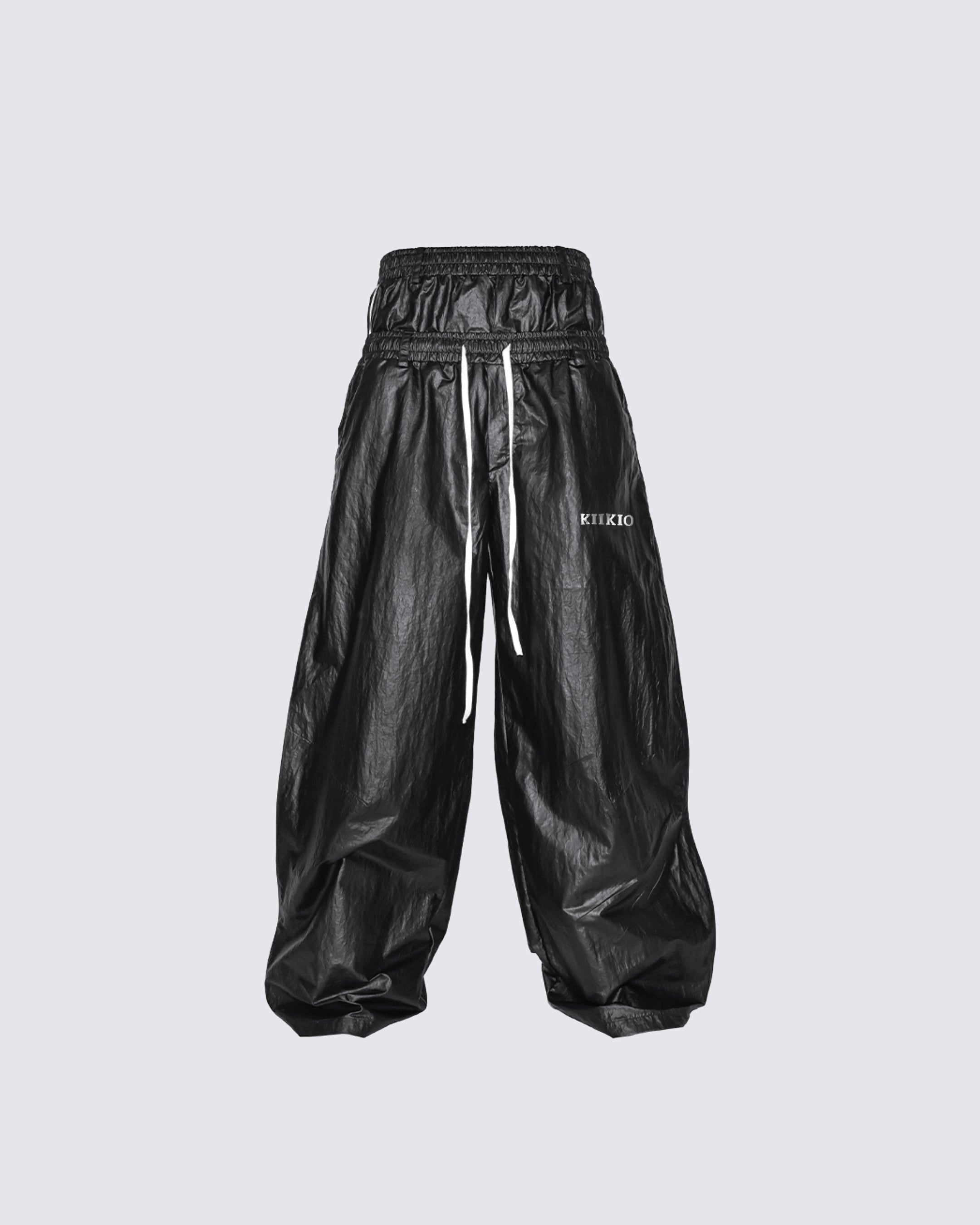 GRYFT Gloss Double-Waist Pants