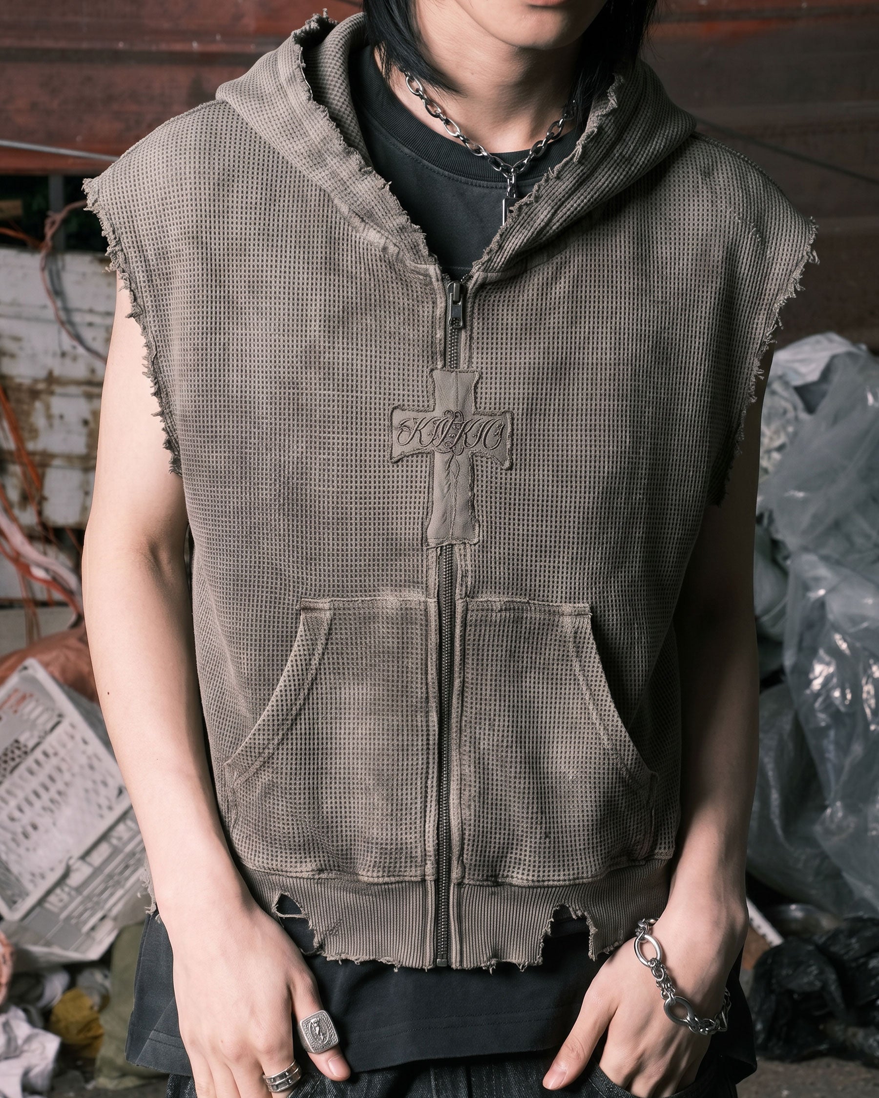 BARREN Series | Apocalyptic Pilgrimage Cross Hooded Vest