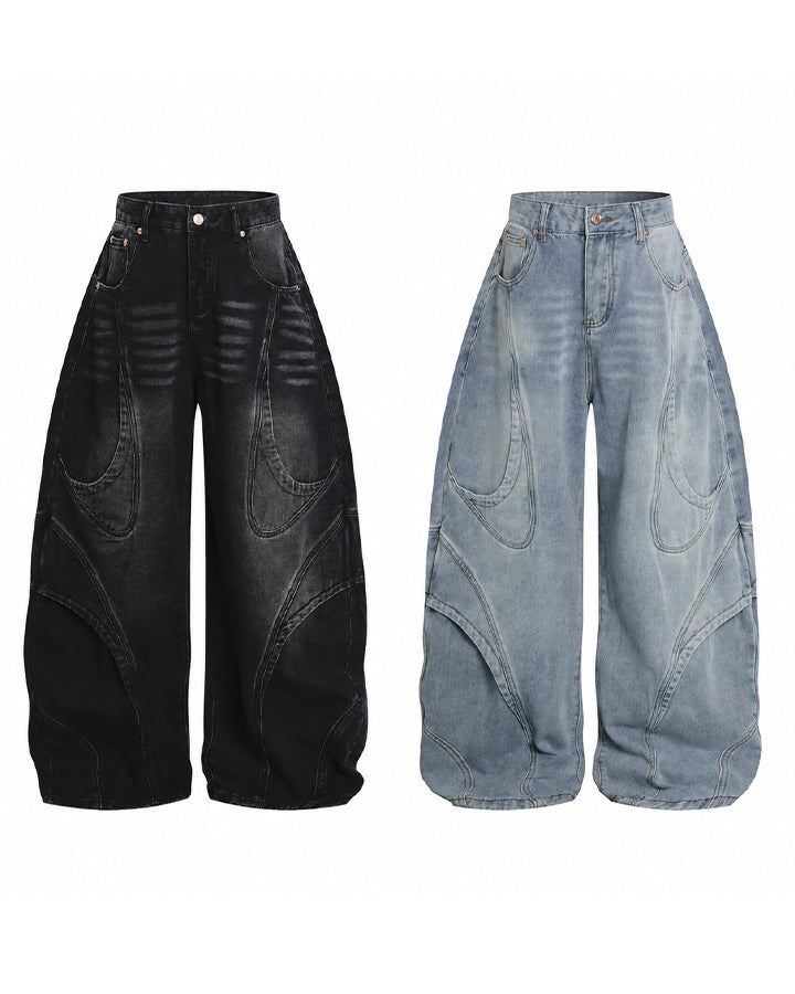 GRYFT Baggy Washed Jeans