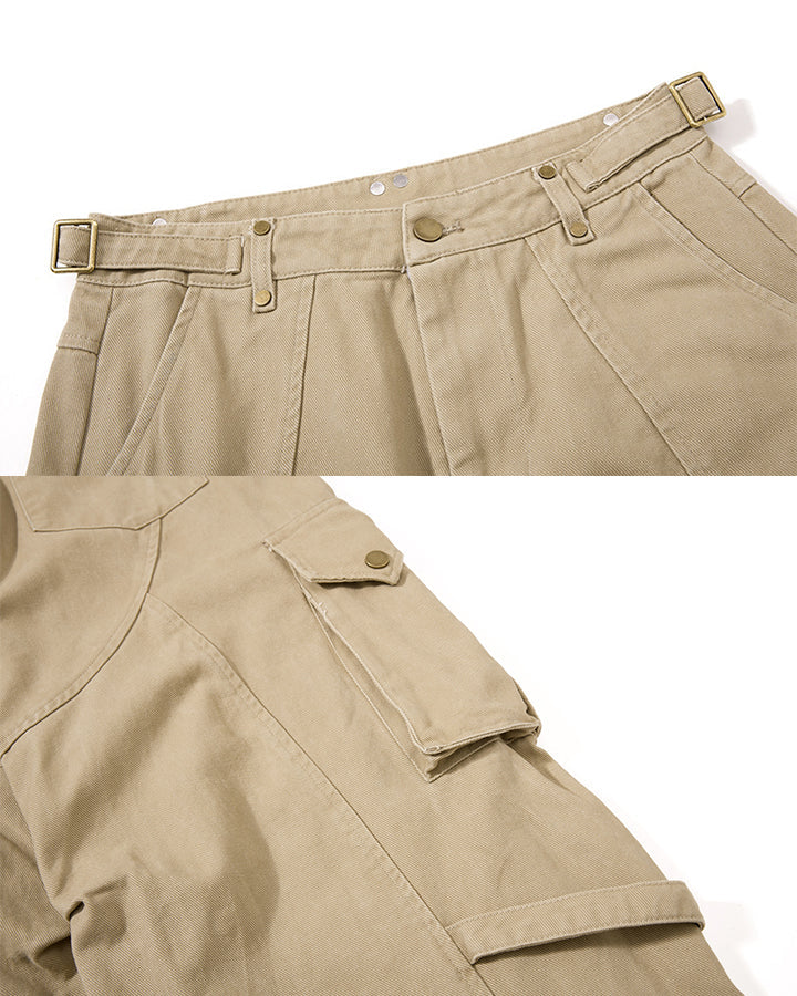 GRYFT Vintage Utility Cargo Wide Leg Pants