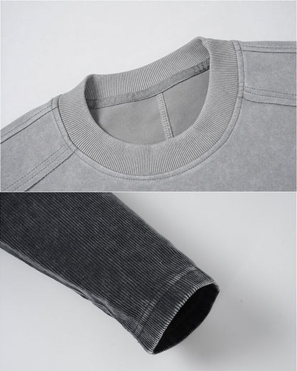 GRYFT Grunge Distressed Patchwork Layered Tee