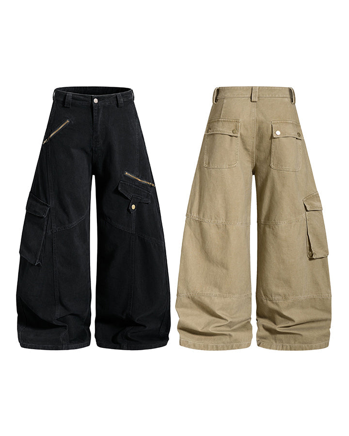 GRYFT Utility Zipper Multi-Pocket Baggy Cargo Pants