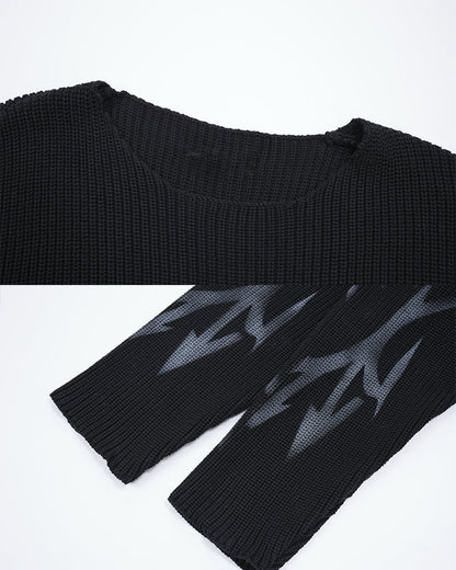 GRYFT Gothic Graphic Sweater