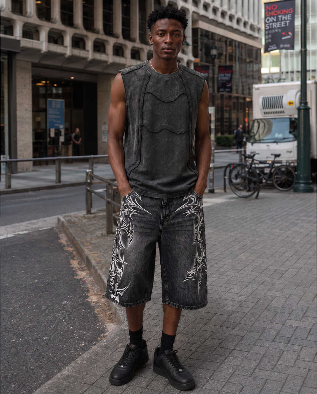 GRYFT Retro Frayed Sleeveless Vest