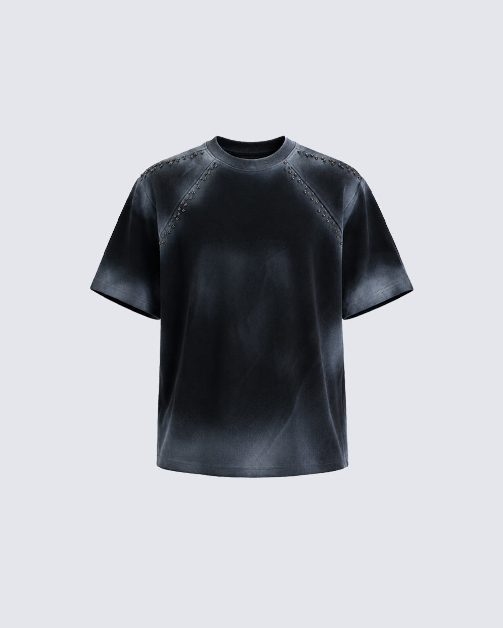 Washed Studded Short Sleeve T-Shirt