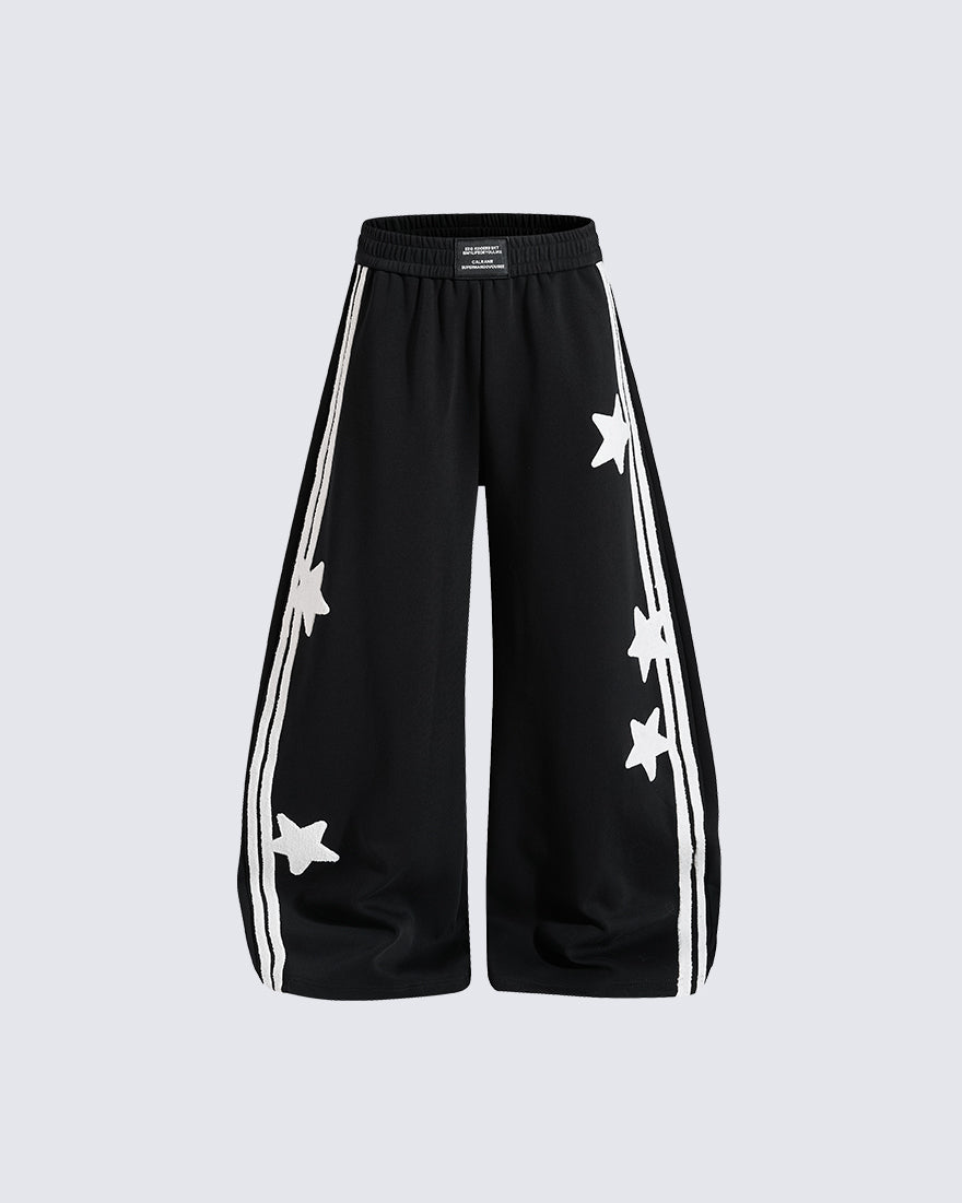 GRYFT Y2K Star Stripe Baggy Scimitar Pants
