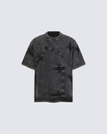 American Vintage Washed Patchwork Short Sleeve T