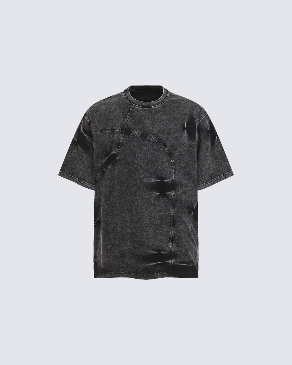 American Vintage Washed Patchwork Short Sleeve T