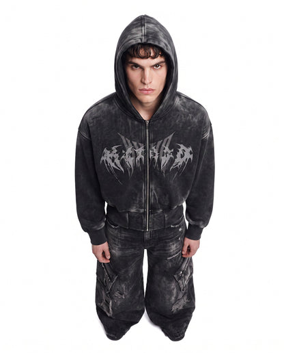 GRYFT Vintage Streetwear Distressed Cargo Jeans