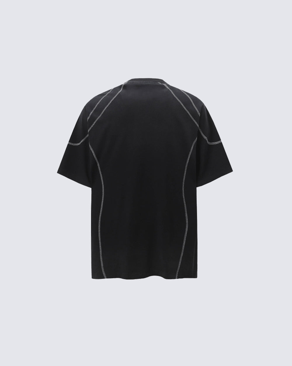 American Vintage Washed Contrast Stitch Graphic T-Shirt