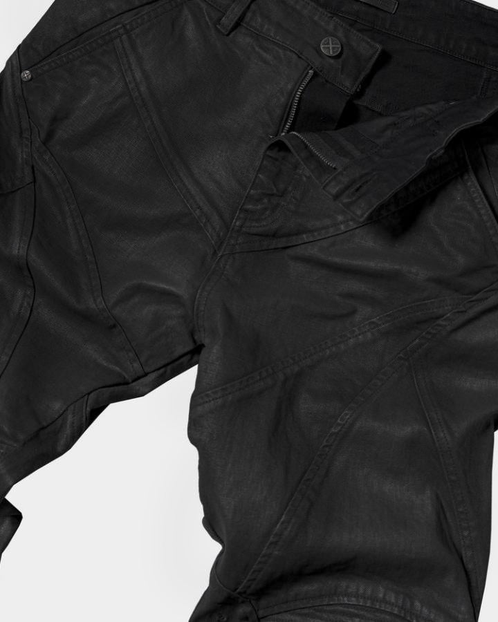 GRYFT Vintage Biker Paneled Wide-Leg Jeans