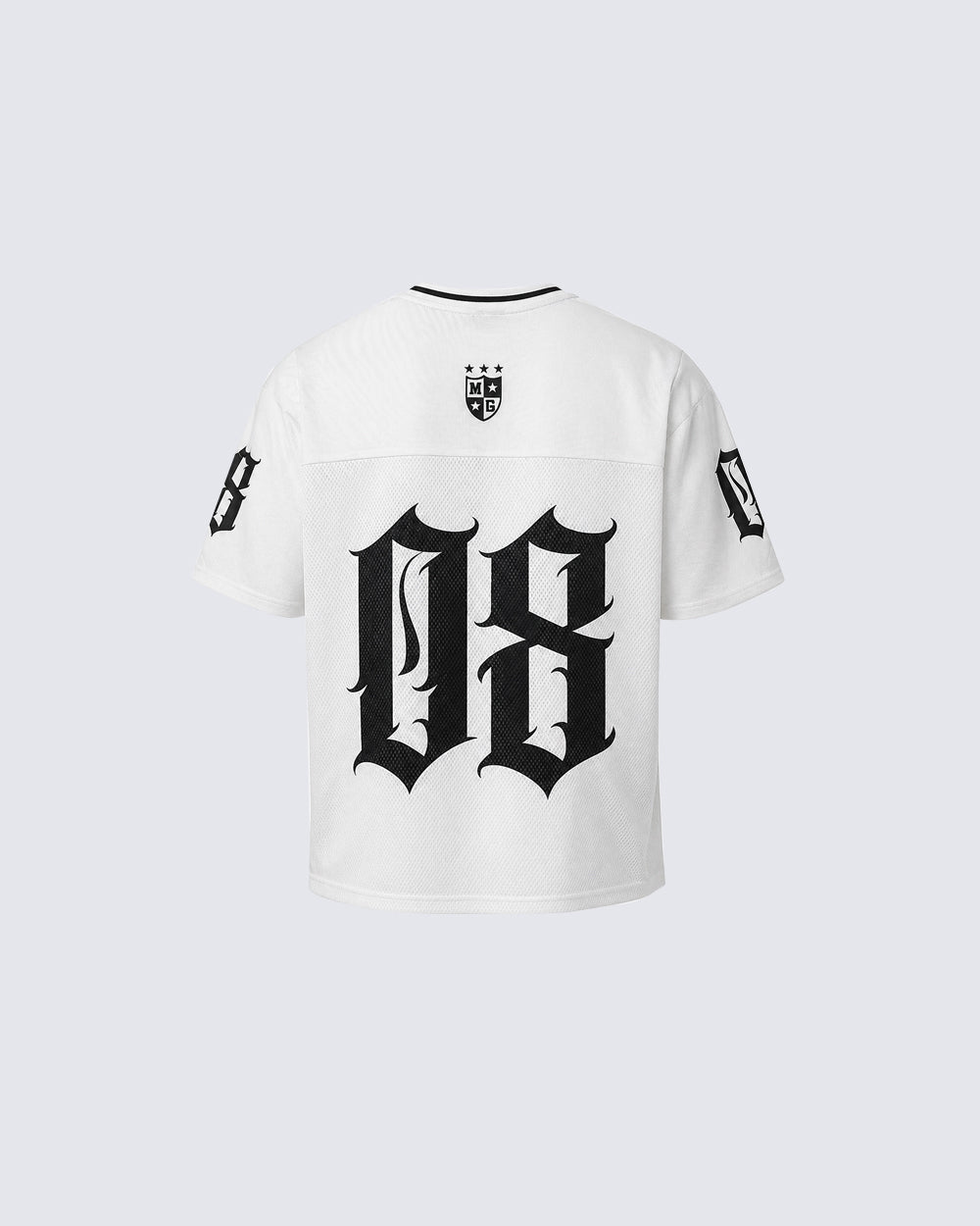 Gothic Number Mesh Jersey Tee