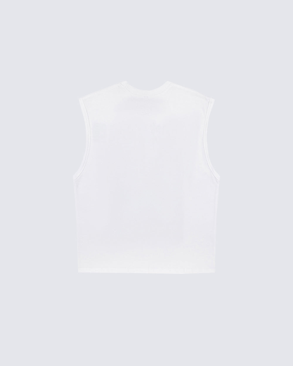 Vintage Washed Text Graphic Sleeveless Tee
