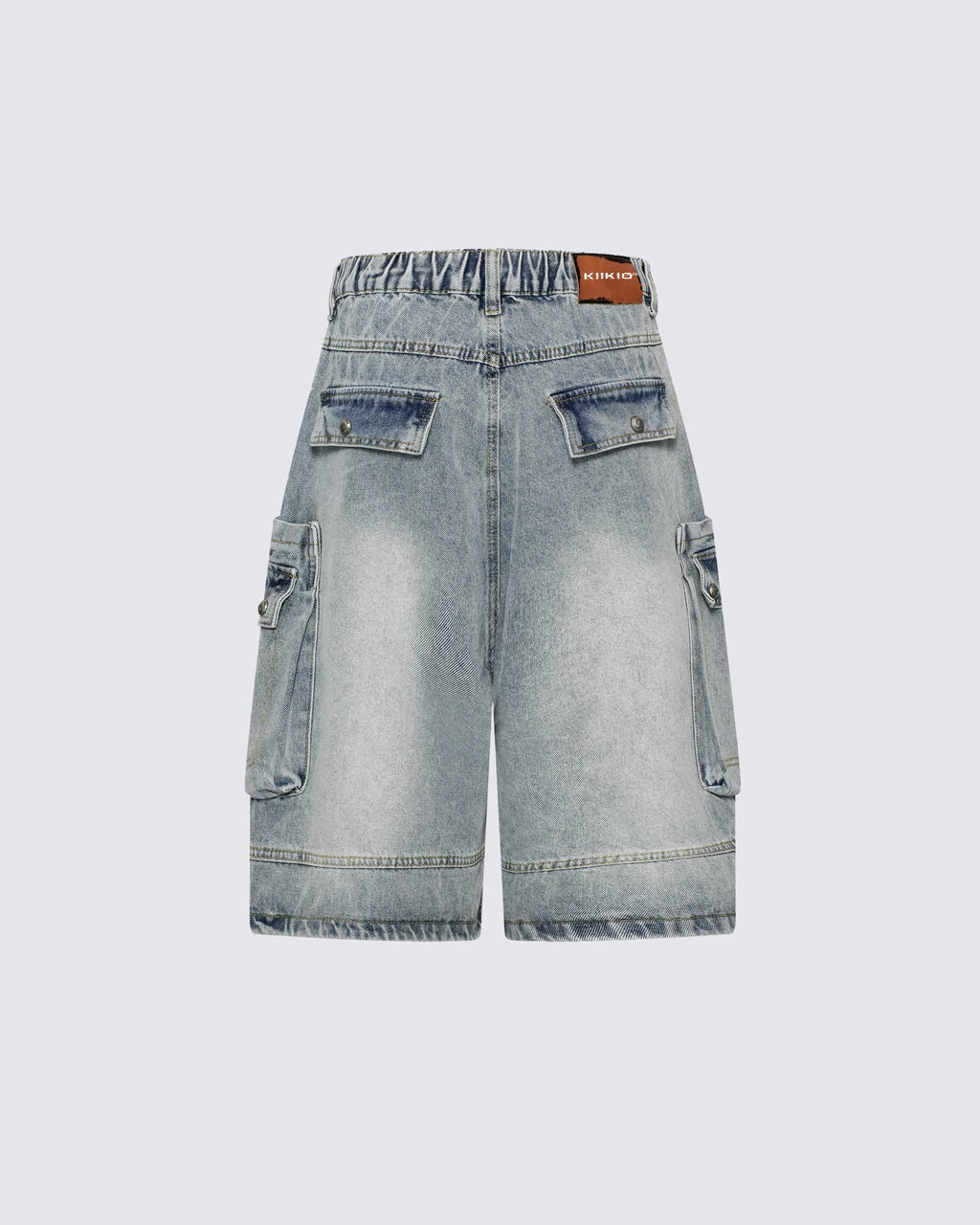 Vintage Washed Distressed Pocket Capri Pants