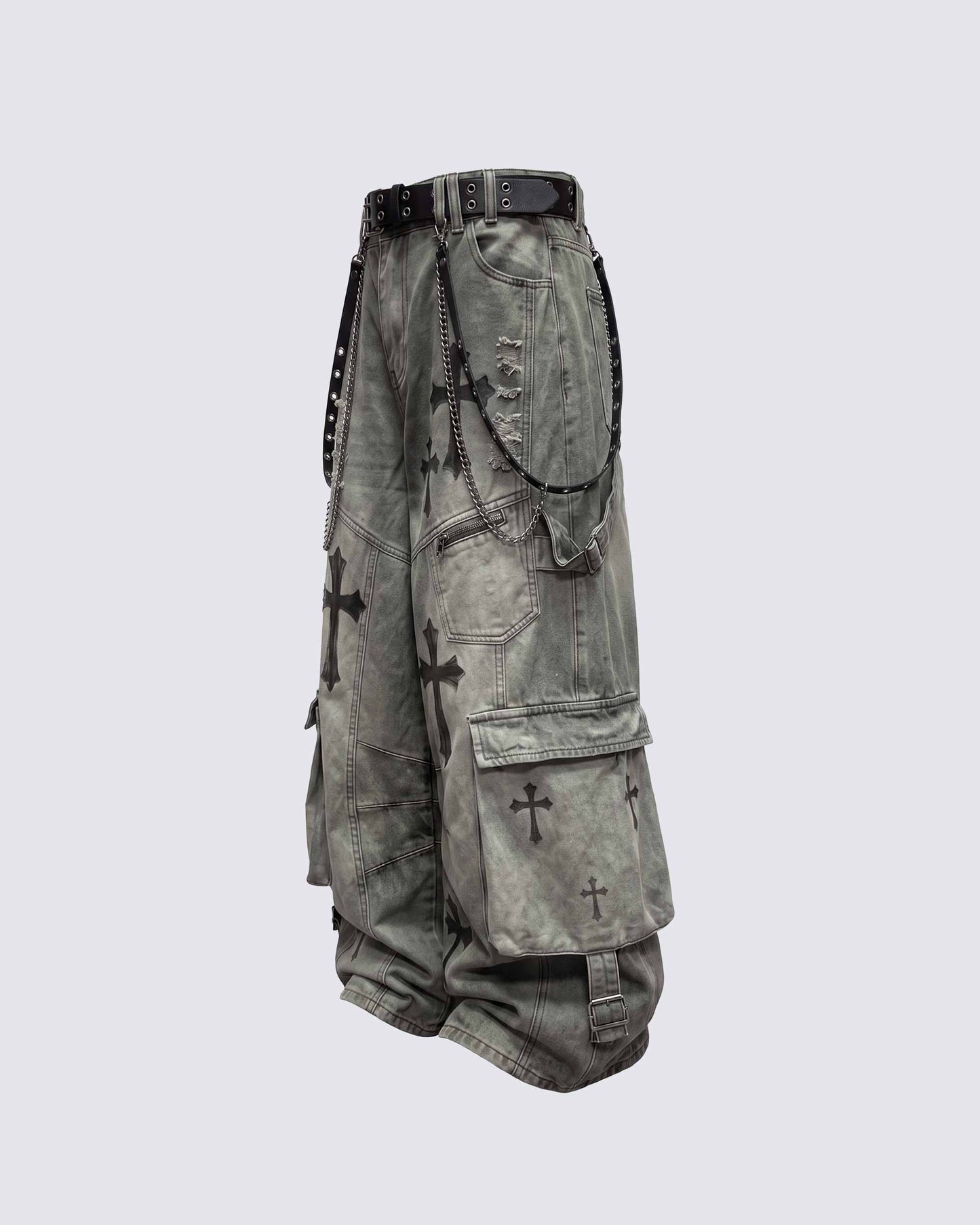 GRYFT SYMBIOTE Series | Grunge Washed Cargo Pants
