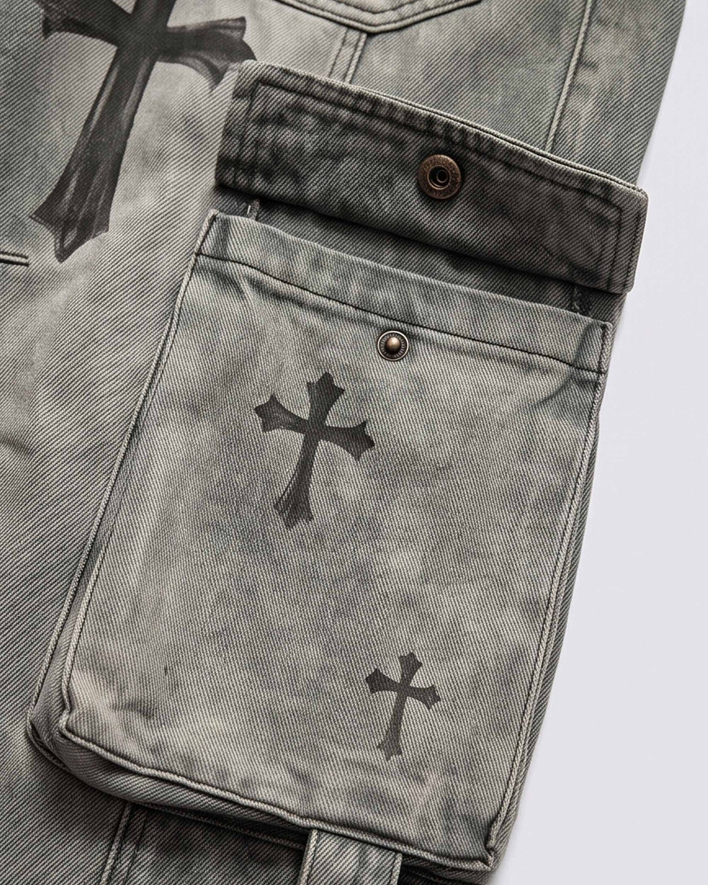 GRYFT SYMBIOTE Series | Grunge Washed Cargo Pants