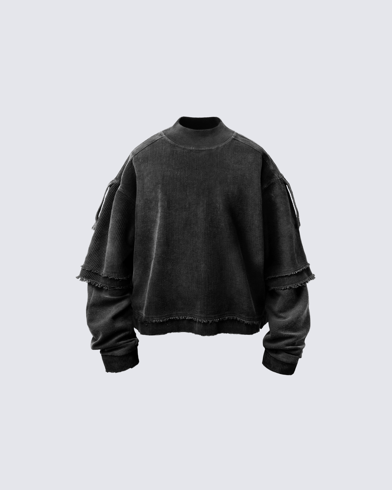 GRYFT Patchwork Distressed Sweatshirt