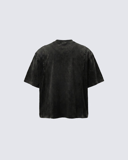 GRYFT-Washed Vintage Graphic T-Shirt
