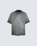 American Vintage Washed Panel Stitching Short Sleeve T-Shirt
