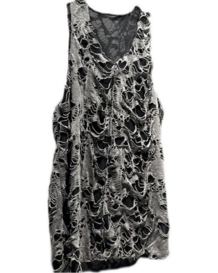 GRYFT Punk Distressed Sleeveless Vest