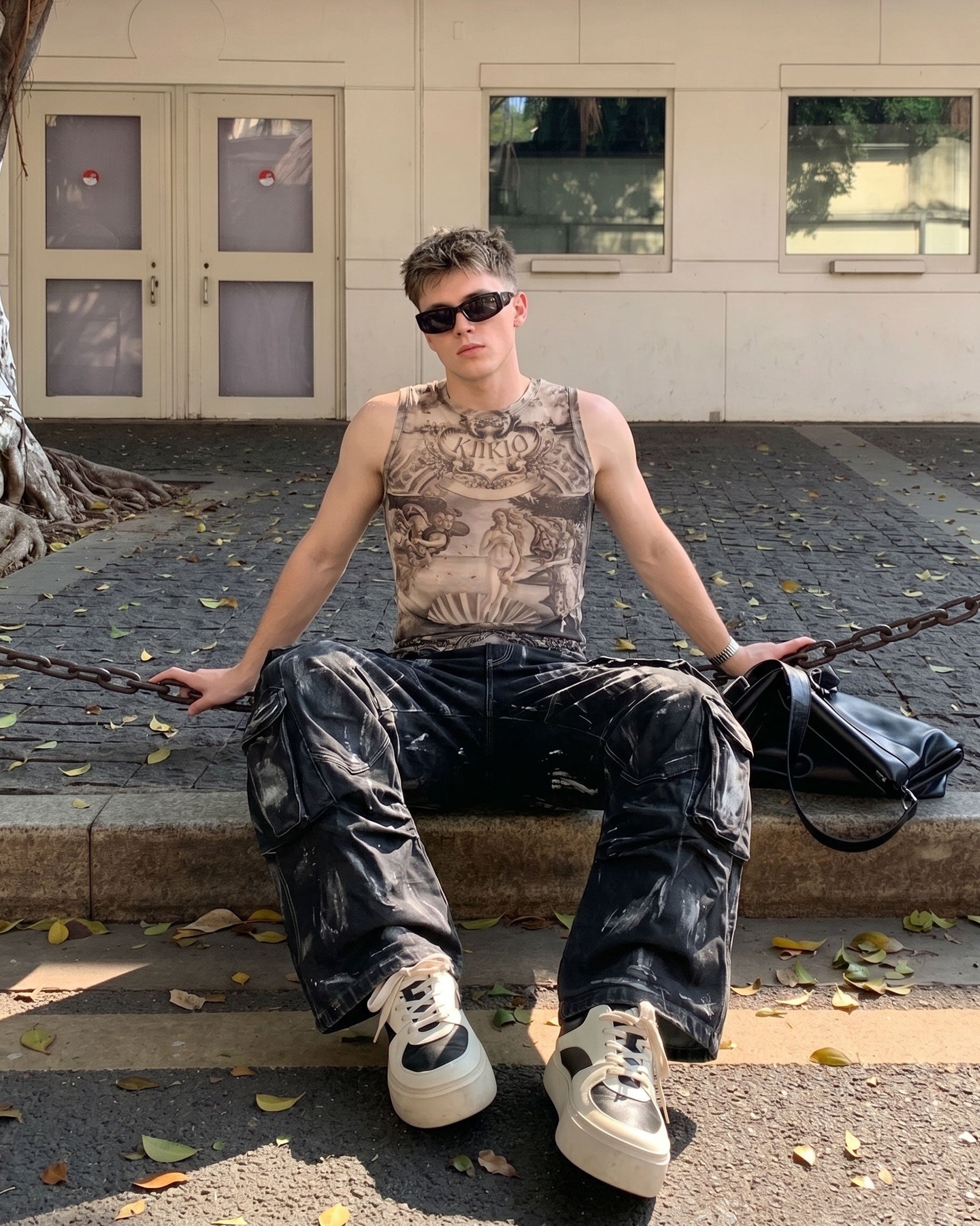 BARREN Series | Apocalyptic Pilgrimage Cargo Wide Pants