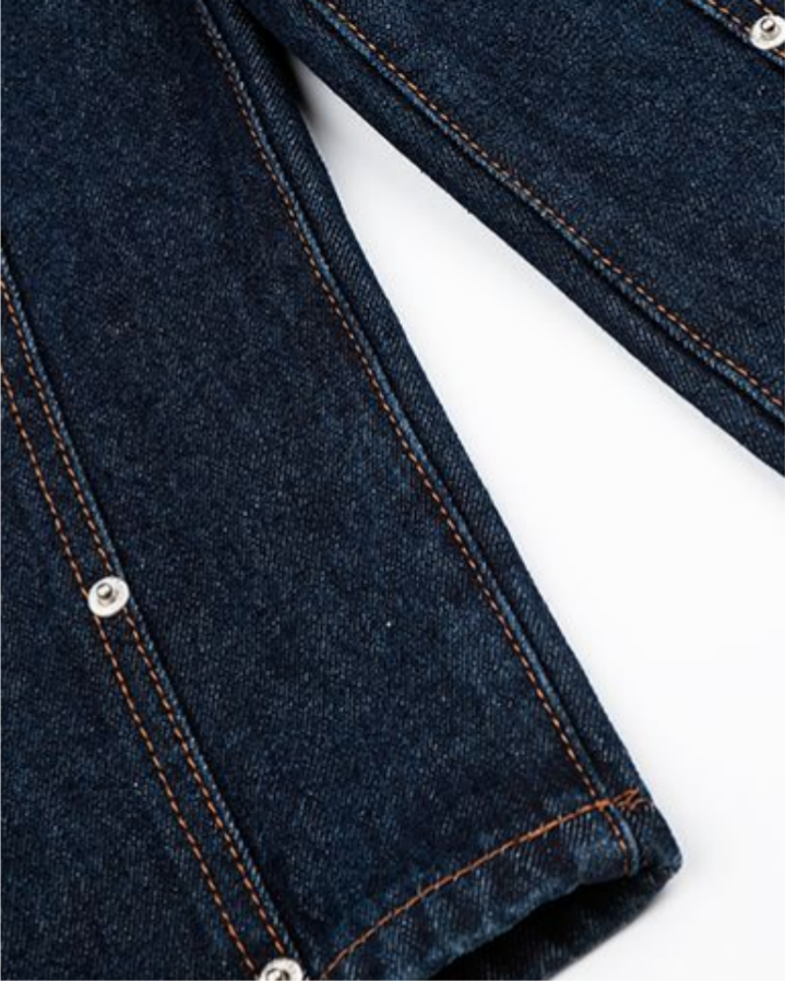Layered Pocket Denim Shorts