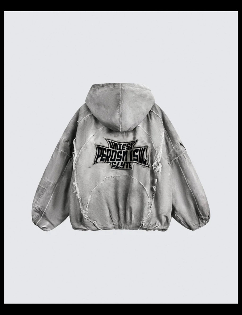 Washed Vintage Embroidered Sports Casual Tracksuit