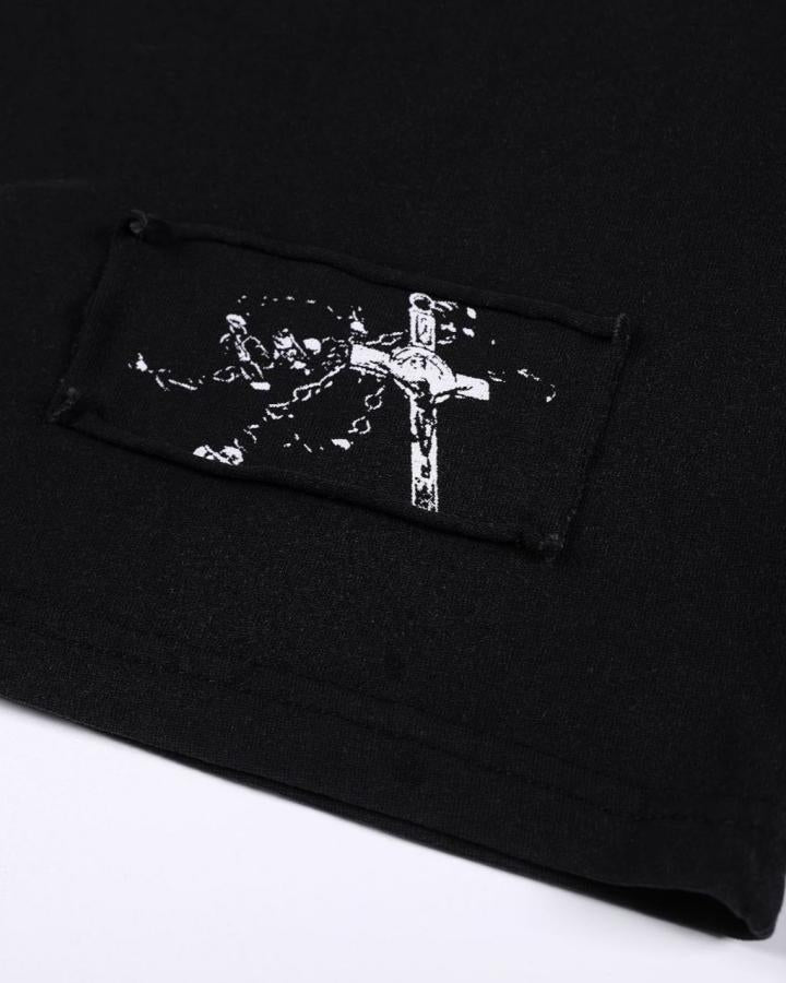 Cross Cutout Graphic T-Shirt