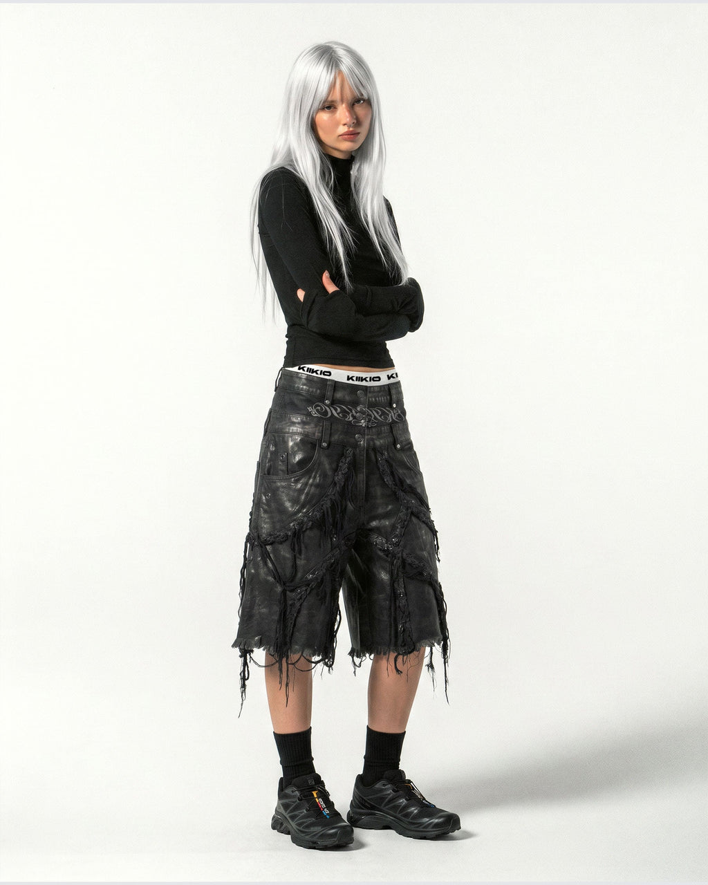 BARREN Series | Apocalyptic Pilgrimage Distressed Wide Shorts