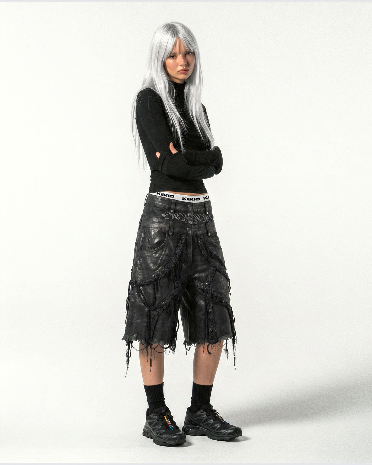 BARREN Series | Apocalyptic Pilgrimage Distressed Wide Shorts