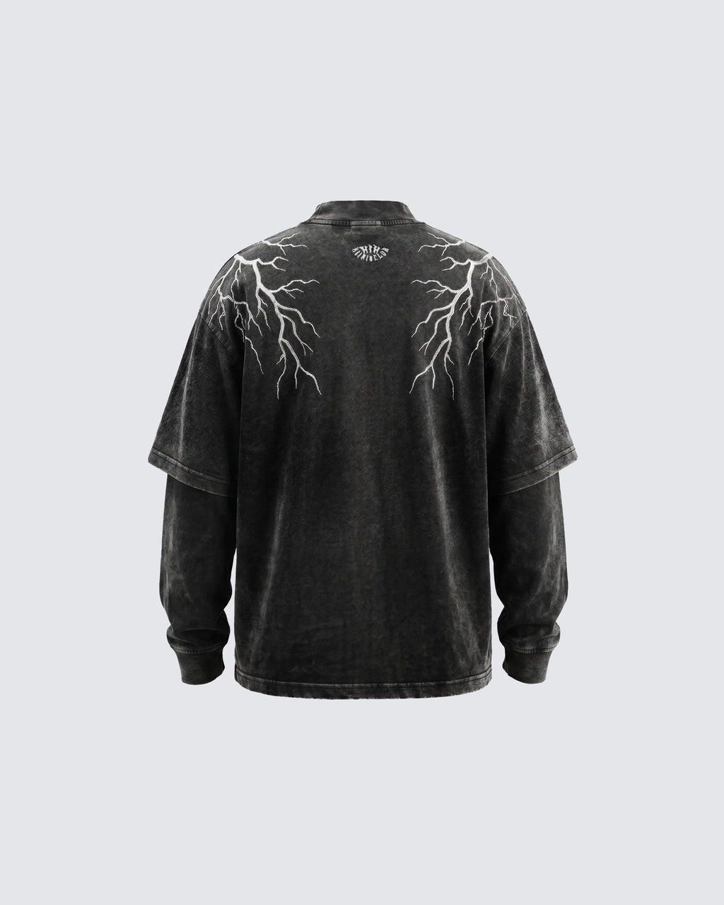 LIGHTNING Series | Washed Layered Long Sleeve T-Shirt