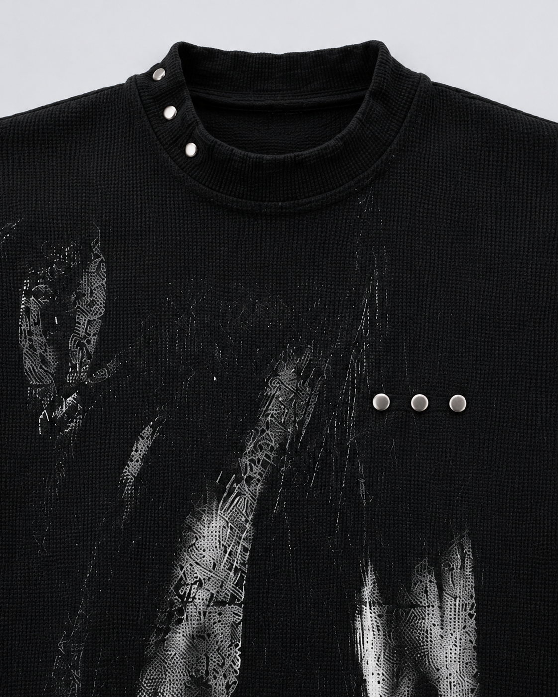 GRYFT Gothic Dark Printed Sweater