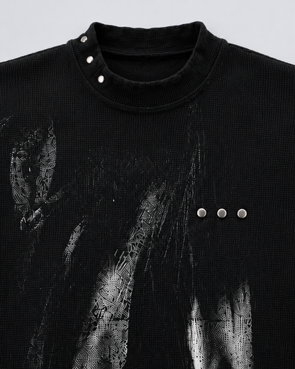 GRYFT Gothic Dark Printed Sweater
