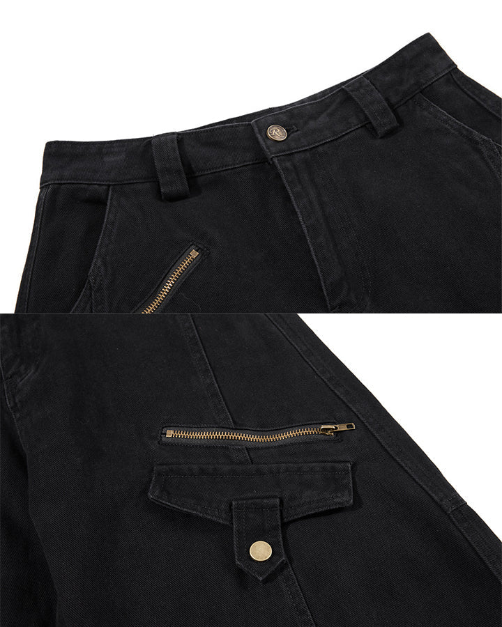 GRYFT Utility Zipper Multi-Pocket Baggy Cargo Pants