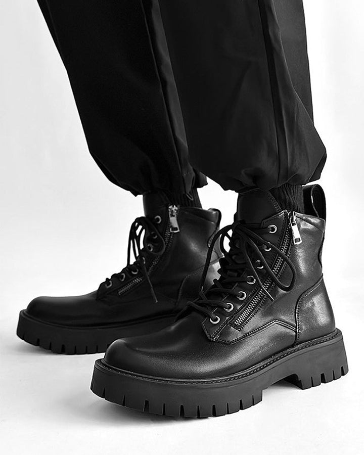 Side-Zip Workwear Martin Boots New