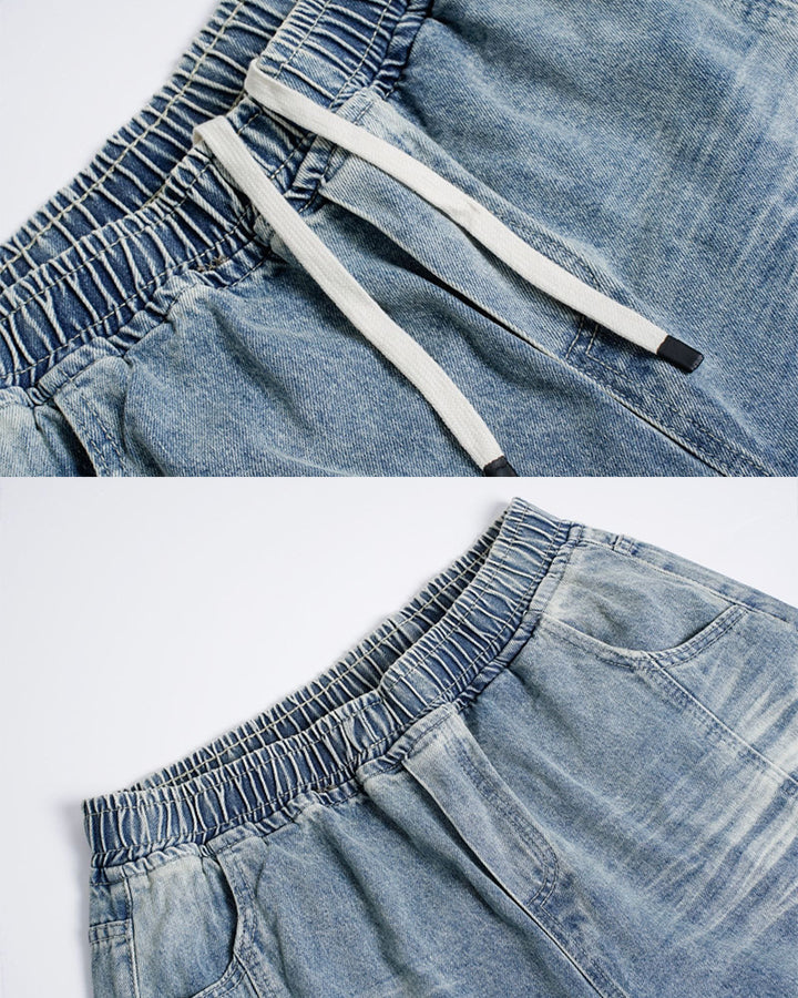 GRYFT High Street Cloud Deconstructed Cropped Jeans