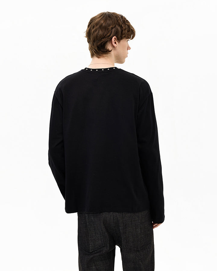 GRYFT Gothic Zipper Studded Tee