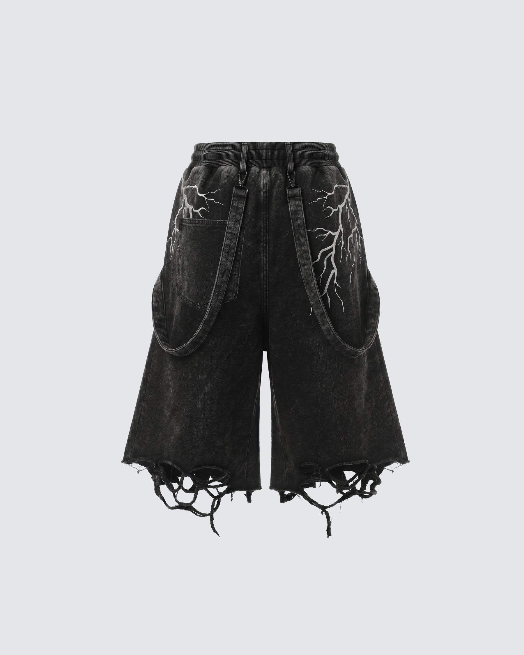 LIGHTNING Series | New Strap Wide-Leg Shorts