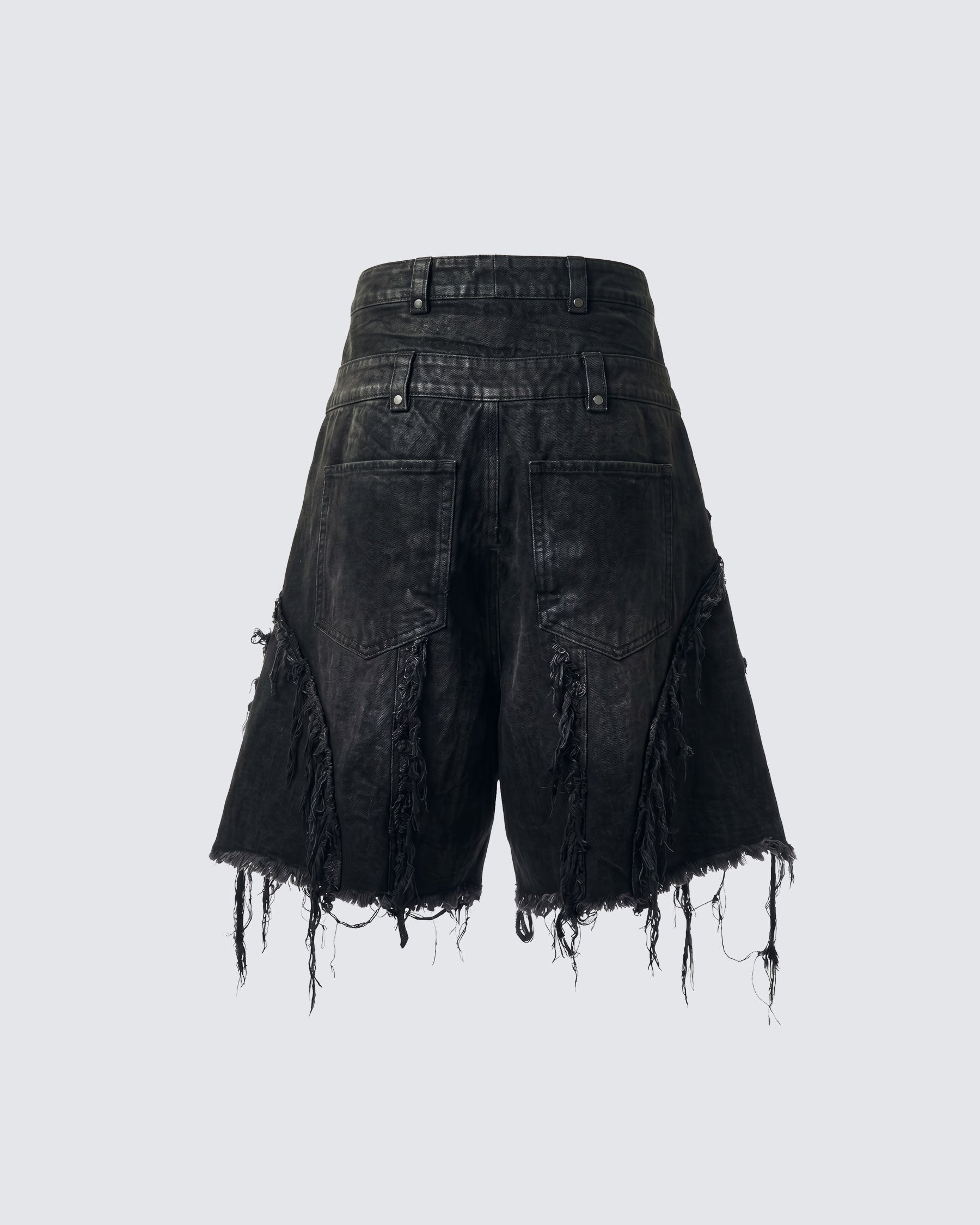 BARREN Series | Apocalyptic Pilgrimage Distressed Wide Shorts