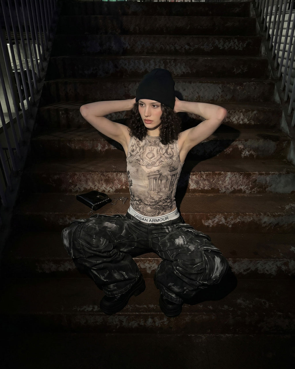BARREN Series | Apocalyptic Pilgrimage Cargo Wide Pants