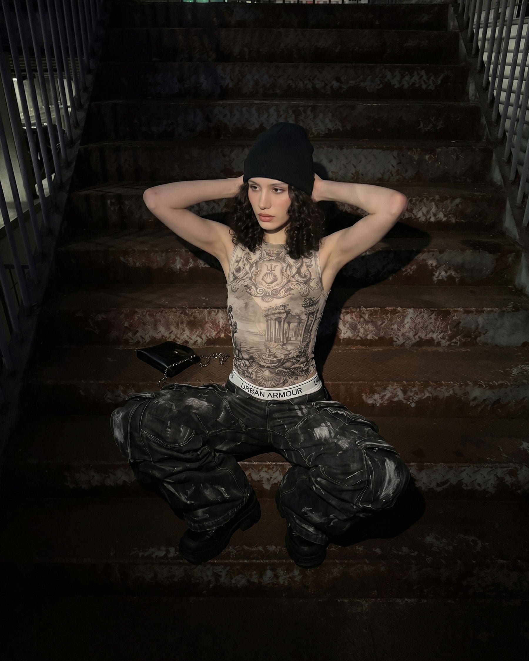 BARREN Series | Apocalyptic Pilgrimage Cargo Wide Pants