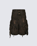 GRYFT Retro Double-Waistband Bermuda Shorts