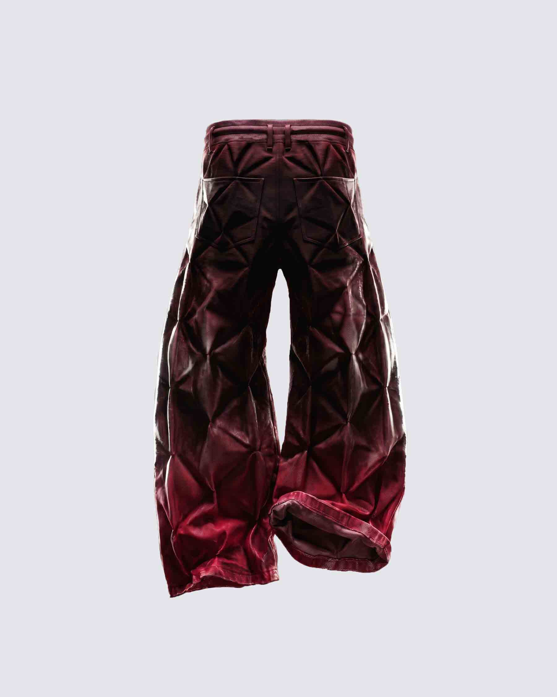 GRYFT RED RUST Series | Structural Wide Leg Pants
