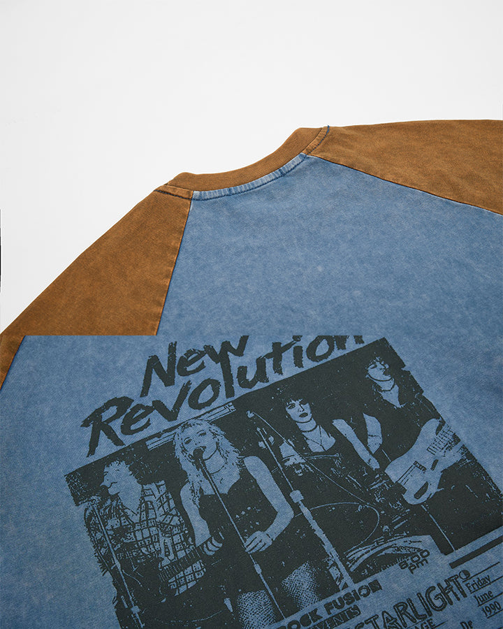 GRYFT Retro Washed Patchwork Tee